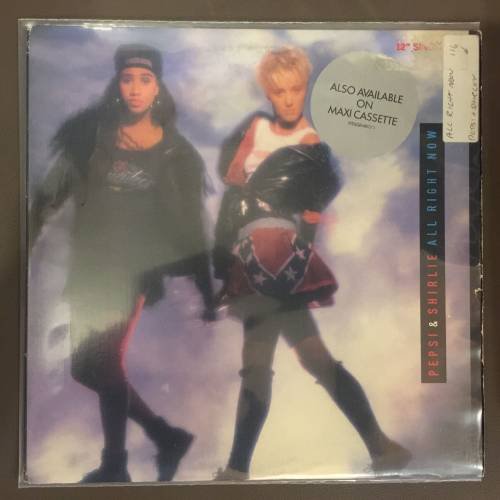 PEPSI AND SHIRLIE-ALL RIGHT NOW MAXI SINGLE - PLAK