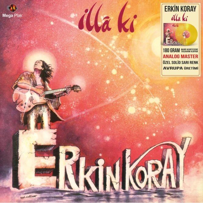 Erkin Koray - İlla Ki Vinyl, LP Plak ( Solid Sarı )