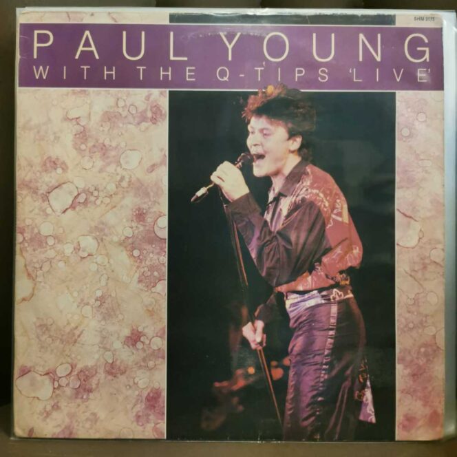 Paul Young –Young With The Q-Tips Live Vinyl, LP, Plak