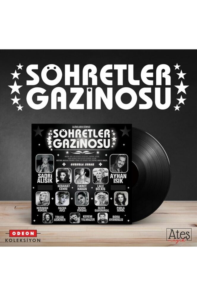 Çeşitli Sanatçılar / Various Artists - Şöhretler Gazinosu Vinyl, LP, Album, Plak ( Nebahat Çehre - Ayhan Işık - Sadri Alışık .vb.)