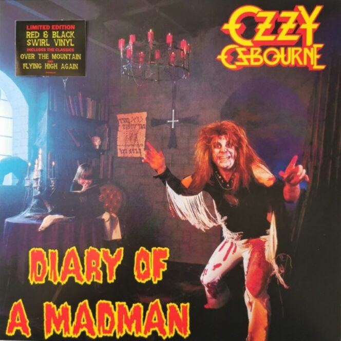 Ozzy Osbourne-Diary Of A Madman- Vinyl, LP, Album, Limited Edition, Red/Black swirl-PLAK