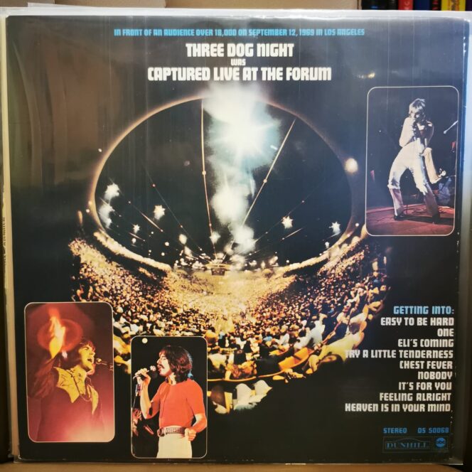 Three Dog Night ‎– Captured Live At The Forum Vinyl, LP Plak