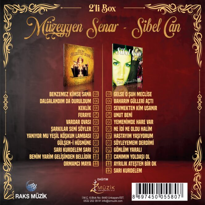 Müzeyyen Senar & Sibel Can (2'li Box) CD ( Sıfır Ambalajında ) - Görsel 2