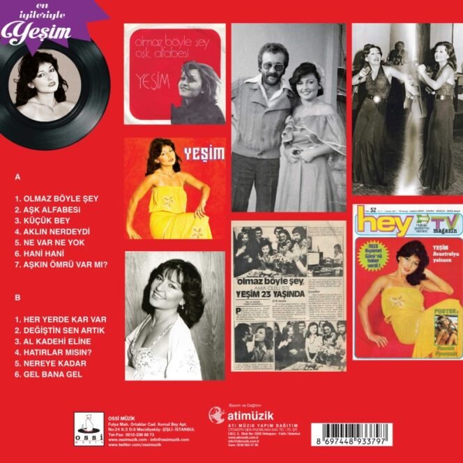 Yeşim - En İyileriyle Yeşim Vinyl, LP, Compilation Plak